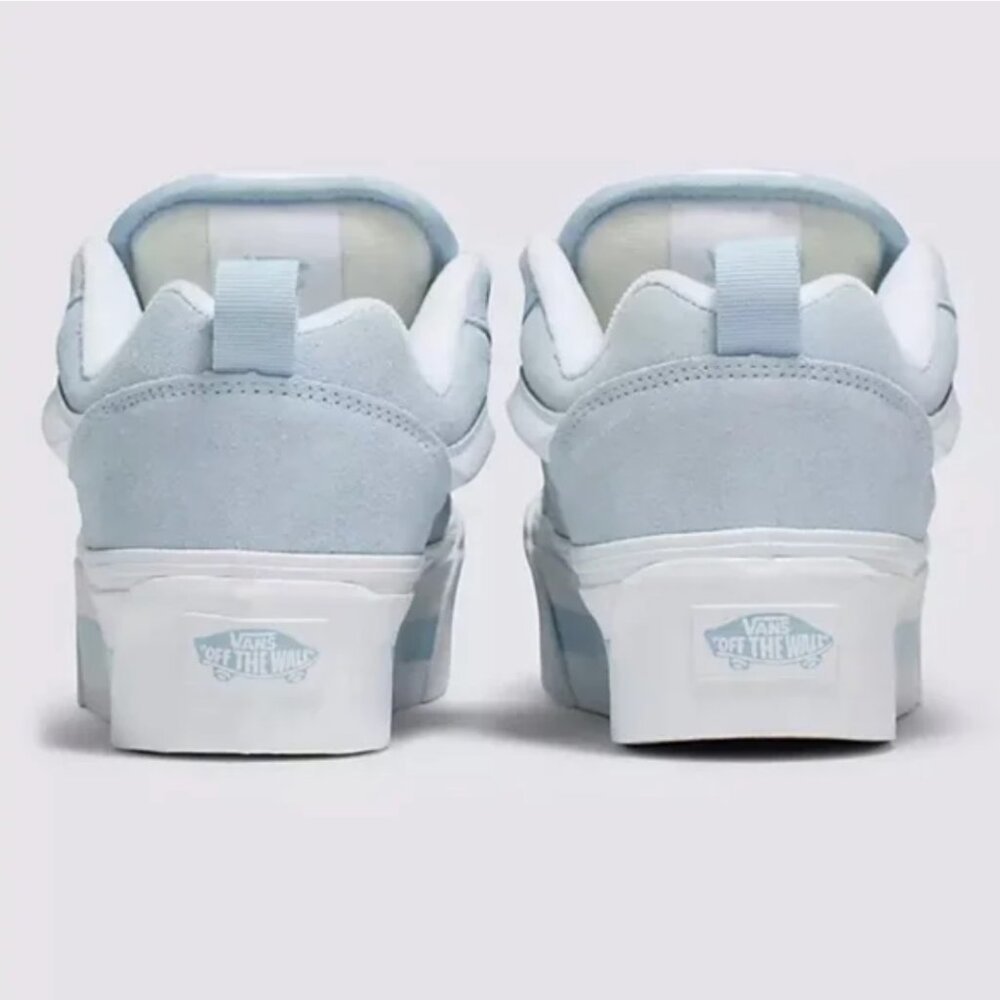 Women’s Vans White and Light Blue Platform Sneakers - NWT - Picture 4 of 10